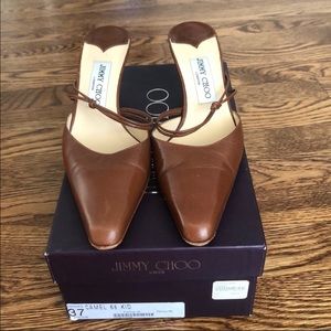 Jimmy Choo size 37 1/2 camel gorgeous!